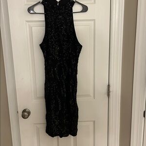 Lulu's Black Lace Detail Dress